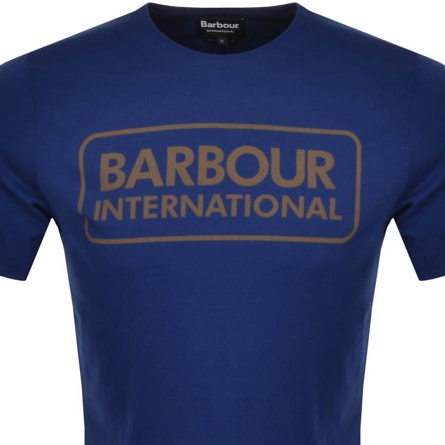 Alternative Image for ProductBarbour International Large Logo T Shirt Blue2